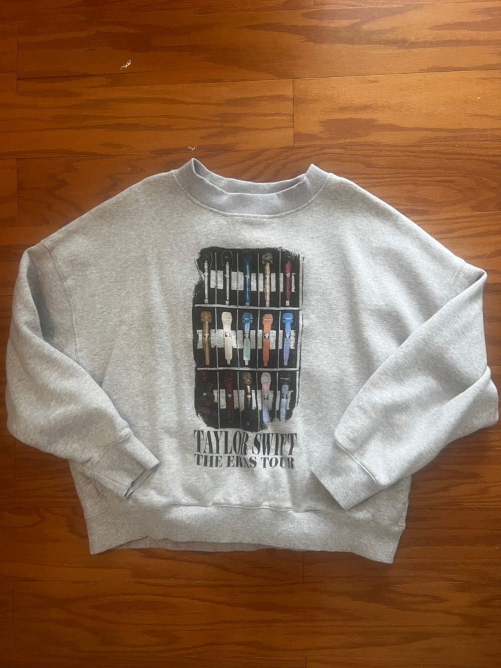 Taylor Swift The Eras Tour Cozy Fleece Sweatshirt - Light Gray